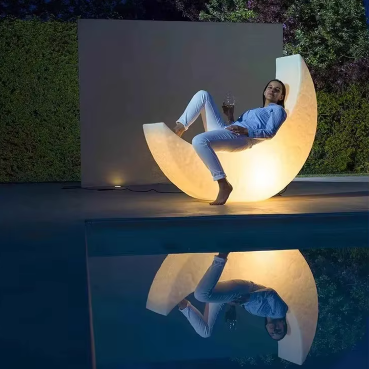 Crescent Moon Floor Lamp