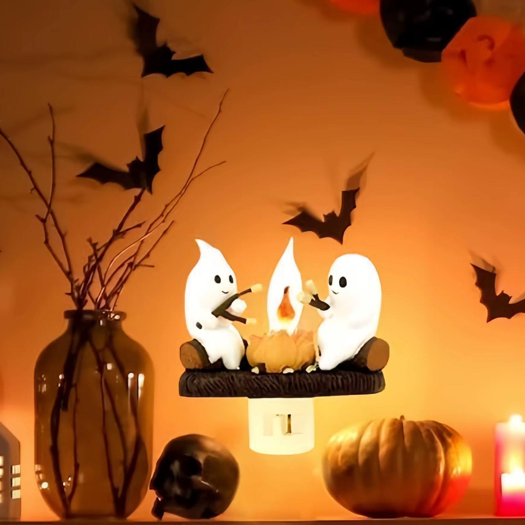 Ghost Campfire Nightlight