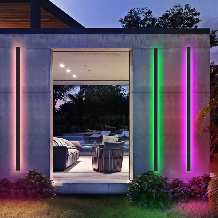 Luminous RGB Outdoor Wall Light