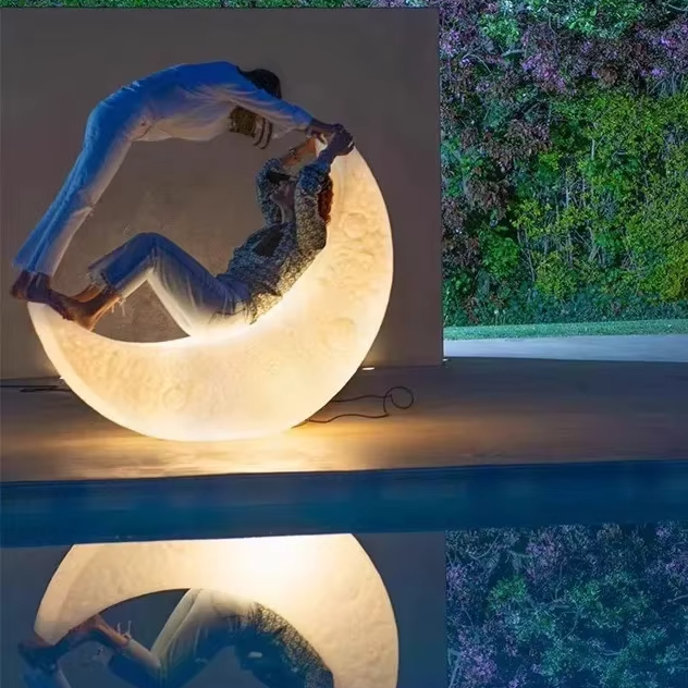 Crescent Moon Floor Lamp