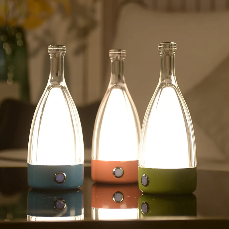 Wine Bottle-Inspired Ambient Light with Bluetooth Speaker