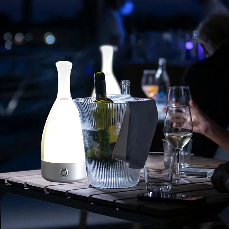 Wine Bottle-Inspired Ambient Light with Bluetooth Speaker