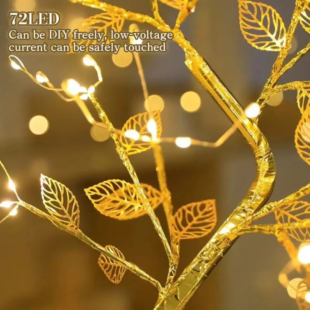 Candle Tree LED Candle Light Touch Control USB close-up product view, in 72LED