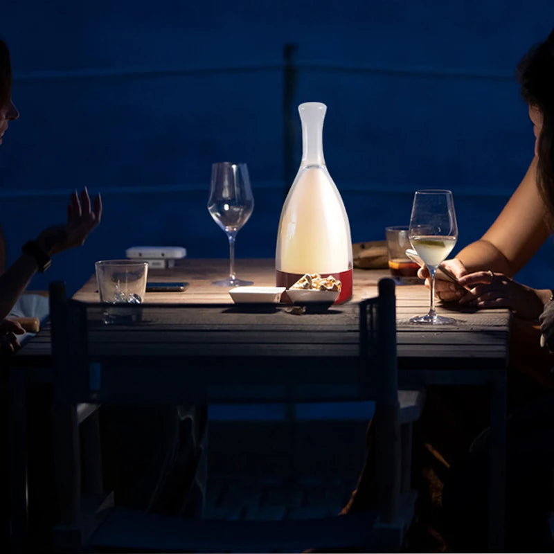 Wine Bottle-Inspired Ambient Light with Bluetooth Speaker