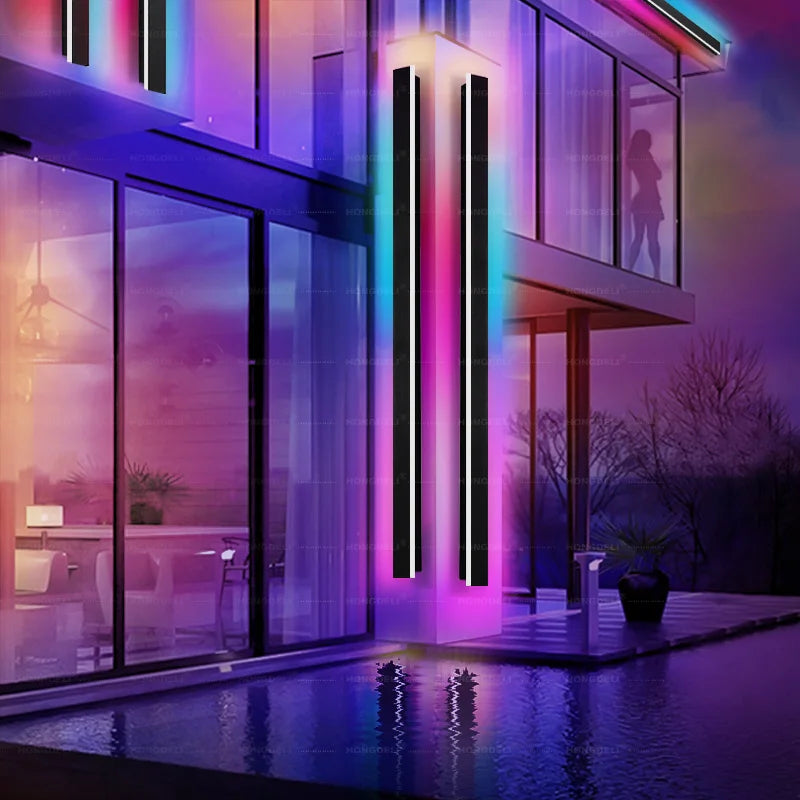 Luminous RGB Outdoor Wall Light