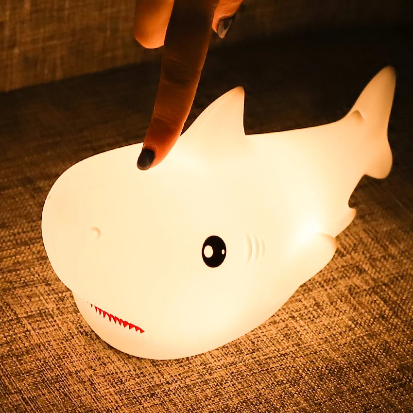 SharkGlow Silicone Night Light