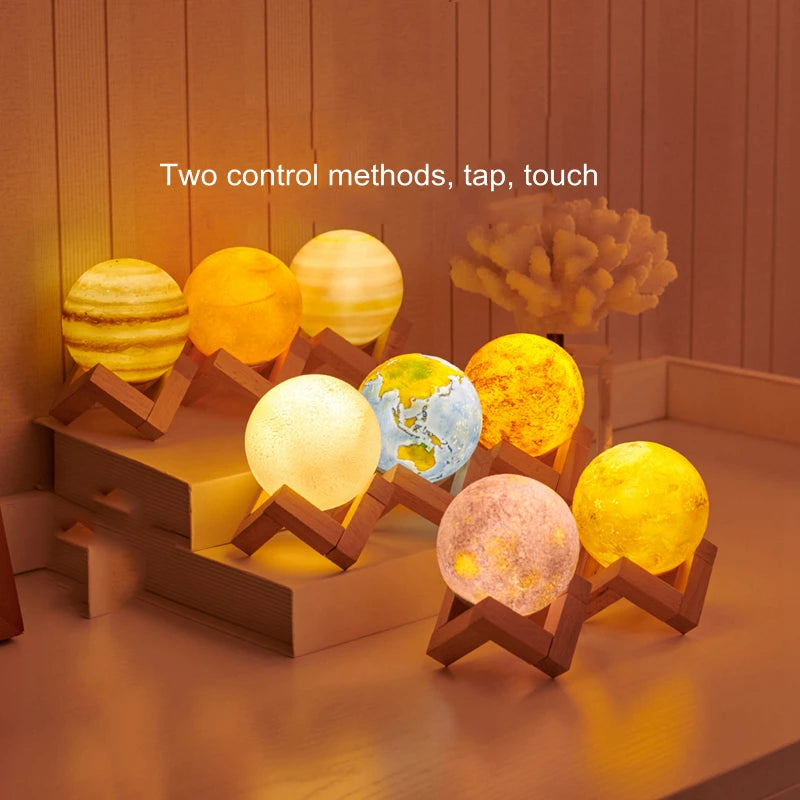 Moon Night Light Rechargeable Touch Control alternate product view