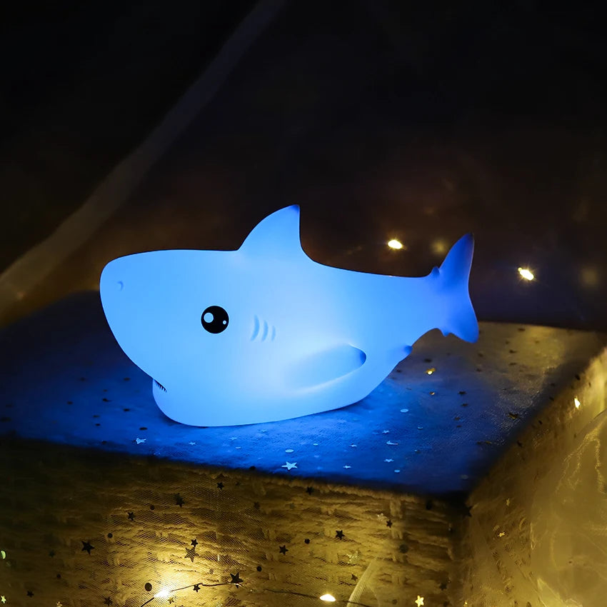 SharkGlow Silicone Night Light