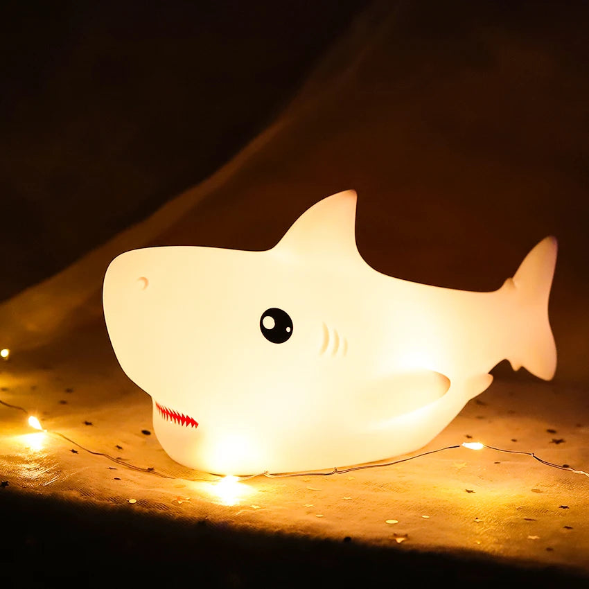 SharkGlow Silicone Night Light