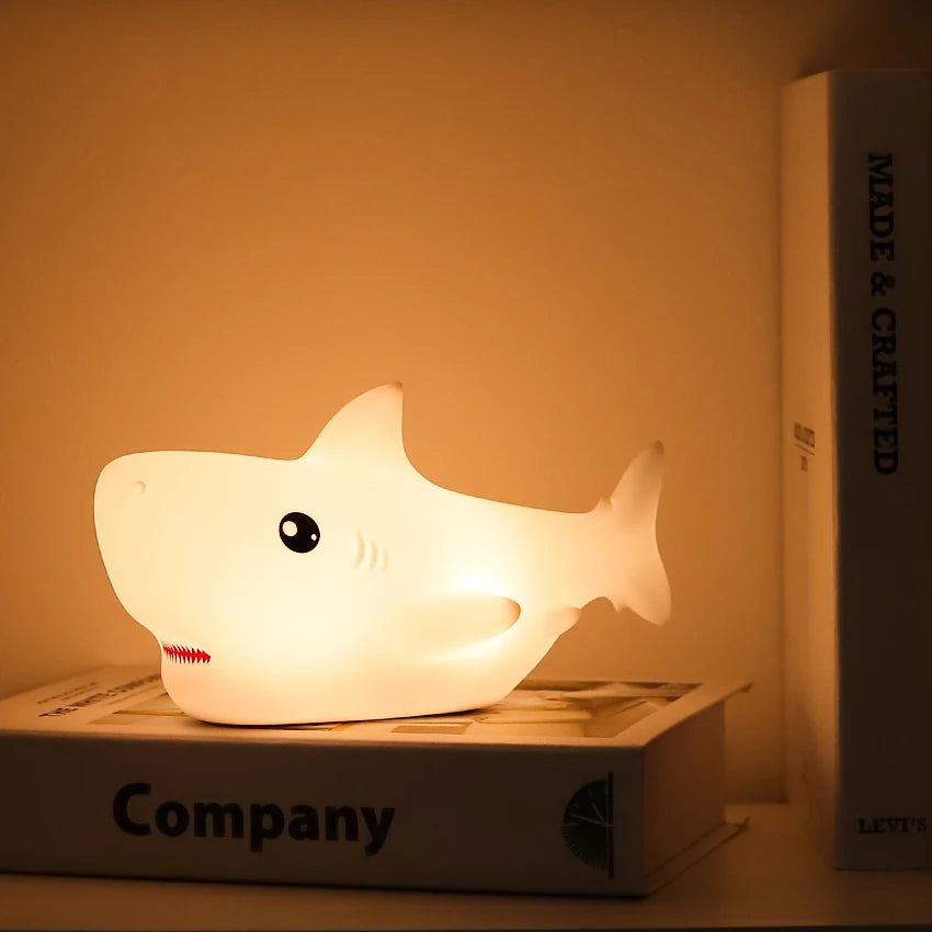 SharkGlow Silicone Night Light