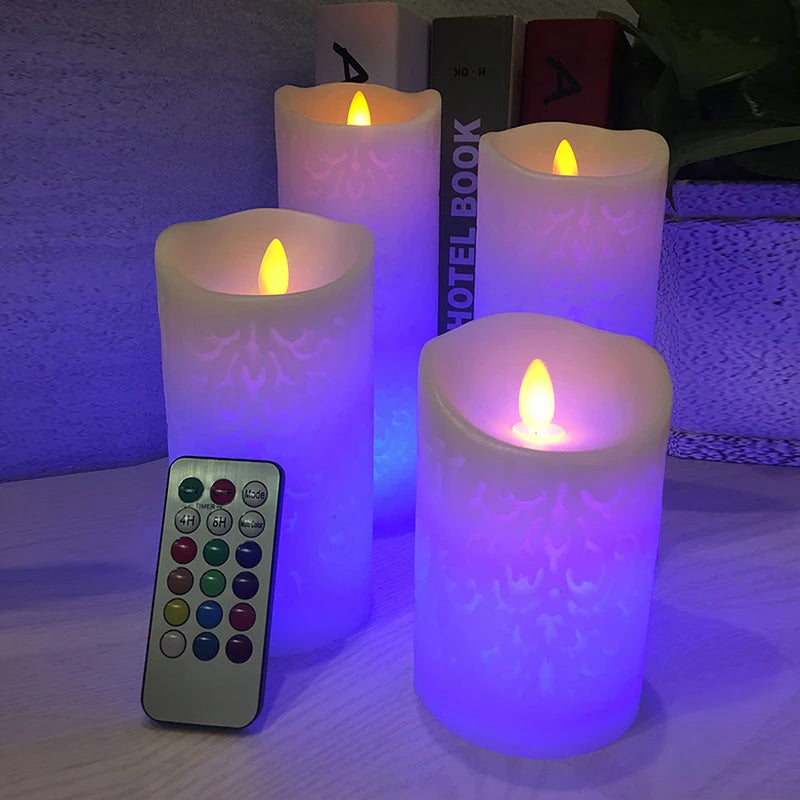LED Candle Light Color-Changing Remote Control design detail view