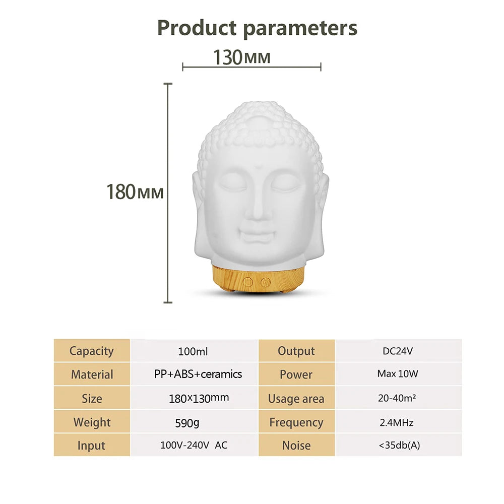 Wood Humidifier Night Light Color-Changing Remote Control alternate product view