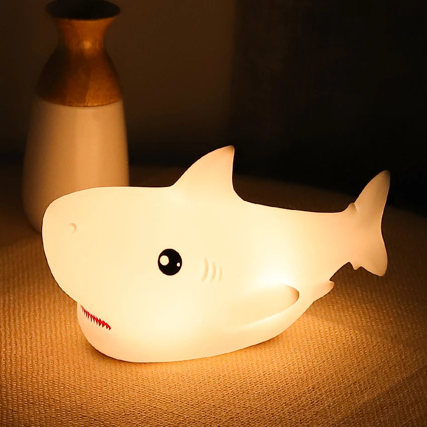 SharkGlow Silicone Night Light