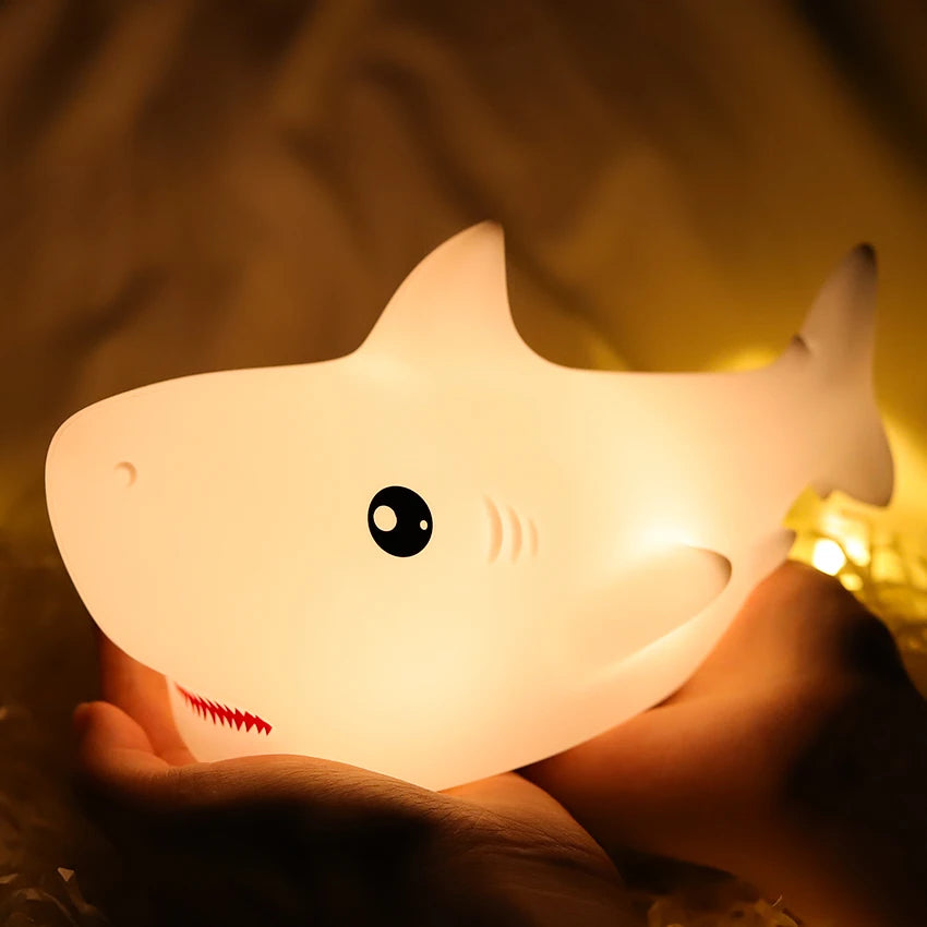 SharkGlow Silicone Night Light
