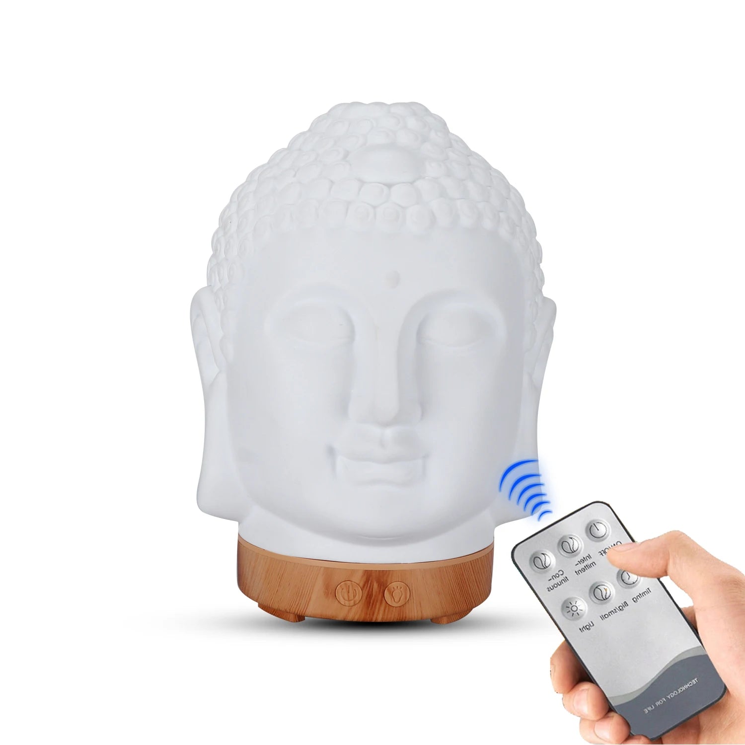 Wood Humidifier Night Light Color-Changing Remote Control decorative lighting detail