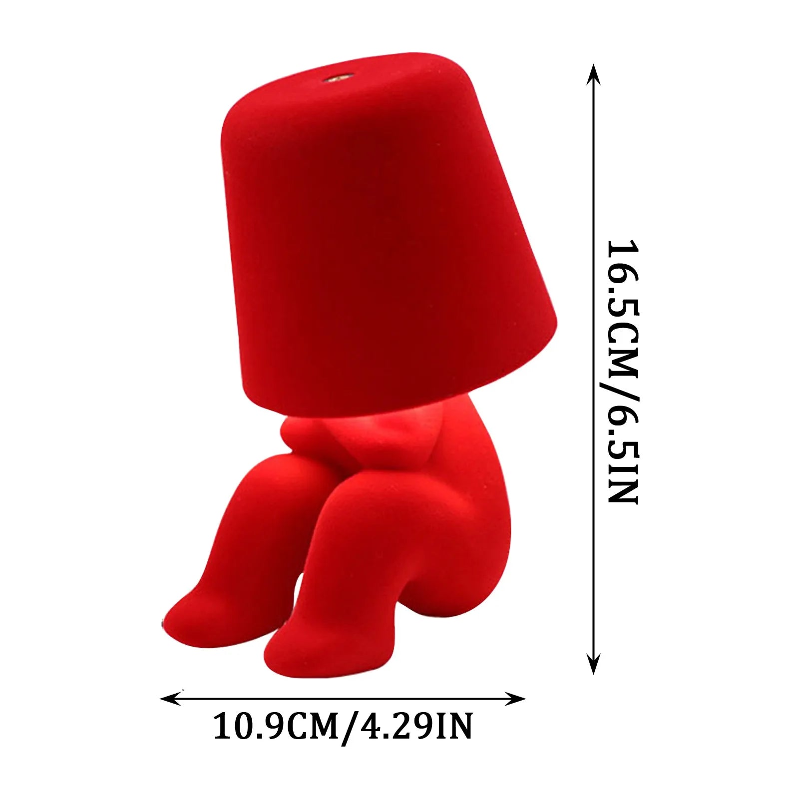 Flocked Figurine Touch Lamp