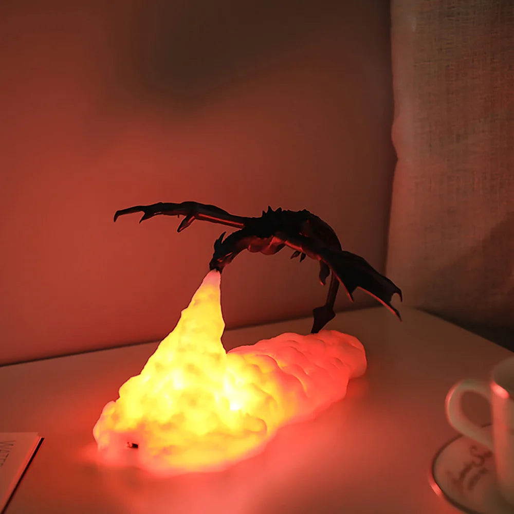 Fire-Breathing Dragon Lamp