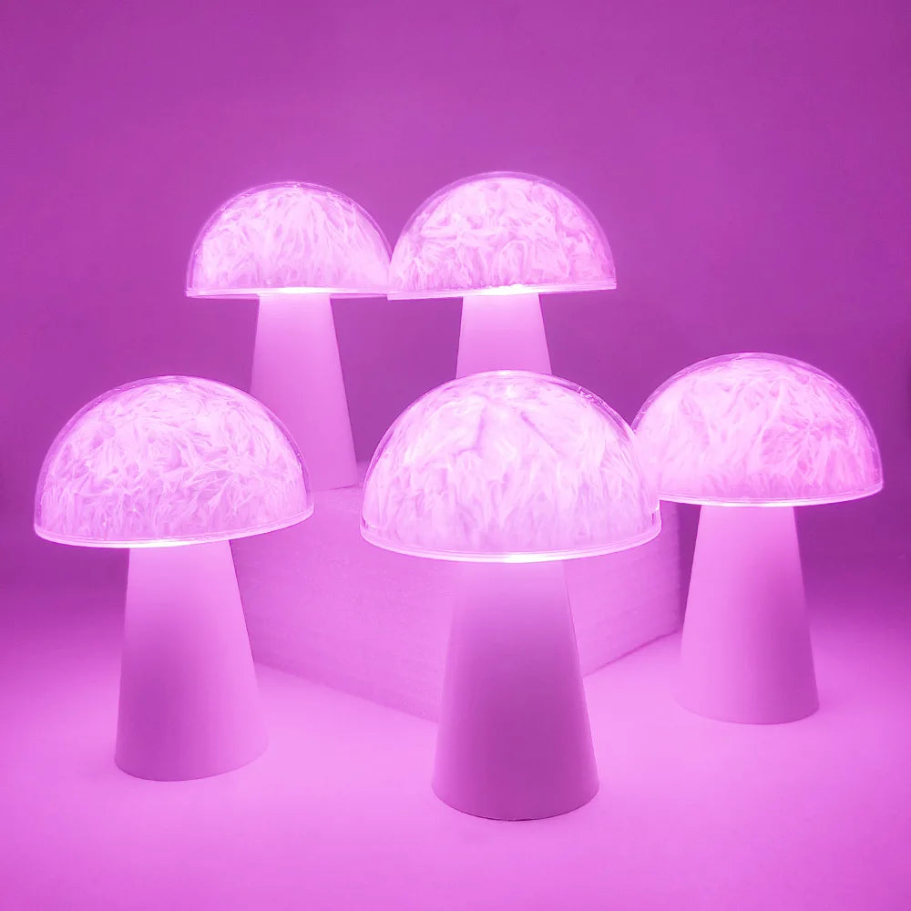 RGB Mushroom Night Light – Remote-Controlled LED Table Lamp