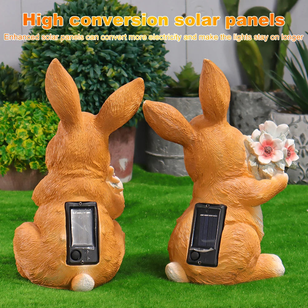 Garden Glow Solar Rabbit