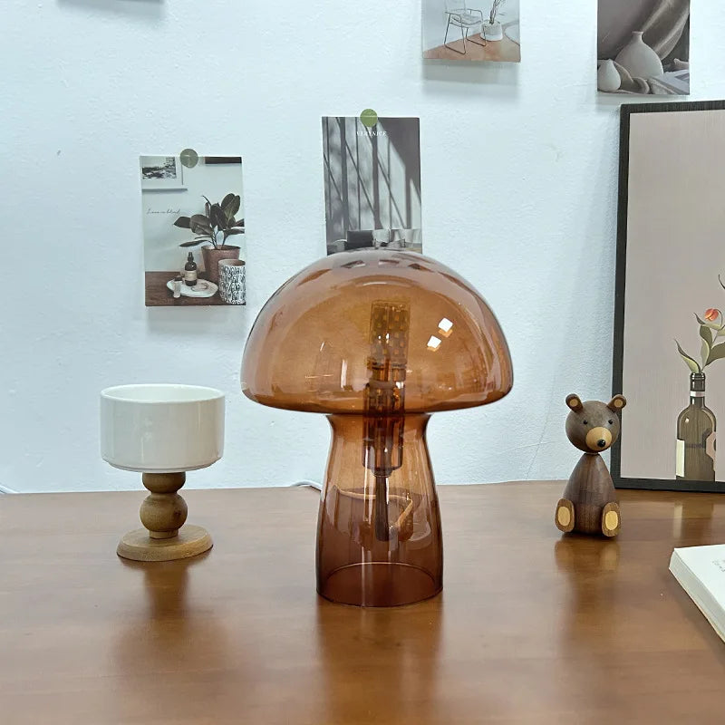Mushroom Bedside Table Lamp lifestyle product view