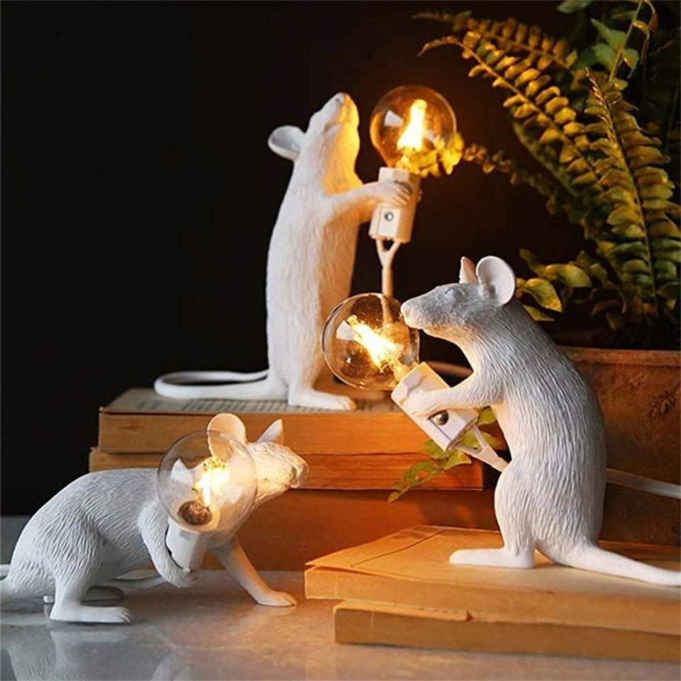 Black/Gold/White Mouse Ambient Lamp