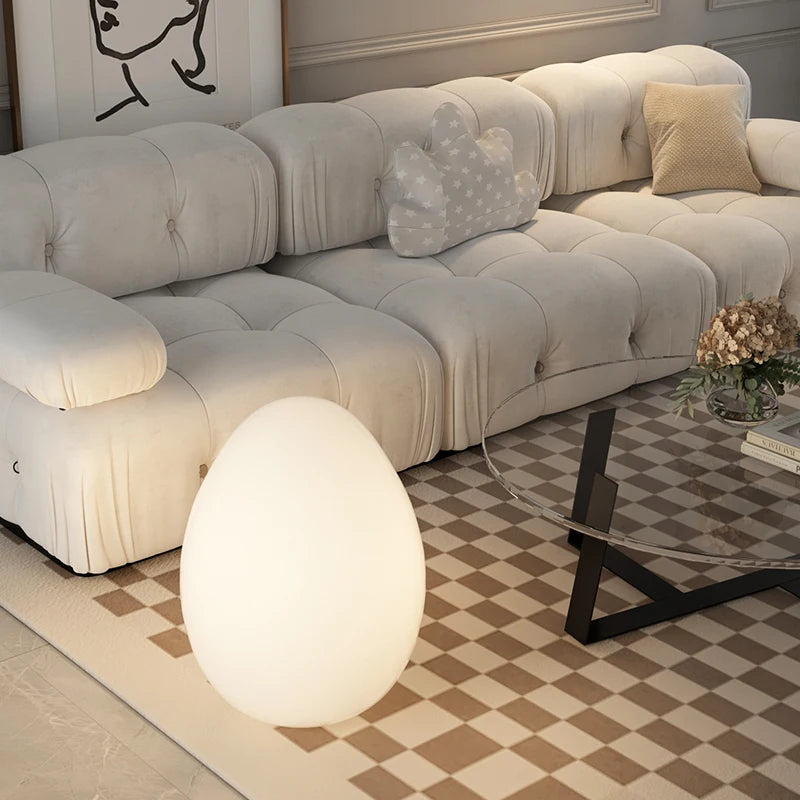 Novelty Animal Dimmable egg floor lamp for warm floor lighting