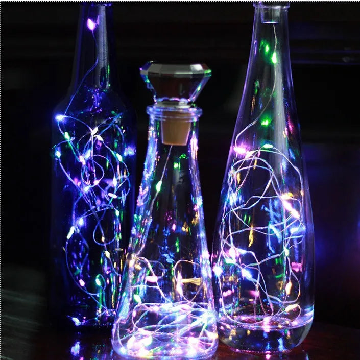 Solar-Powered Wine Bottle Lights