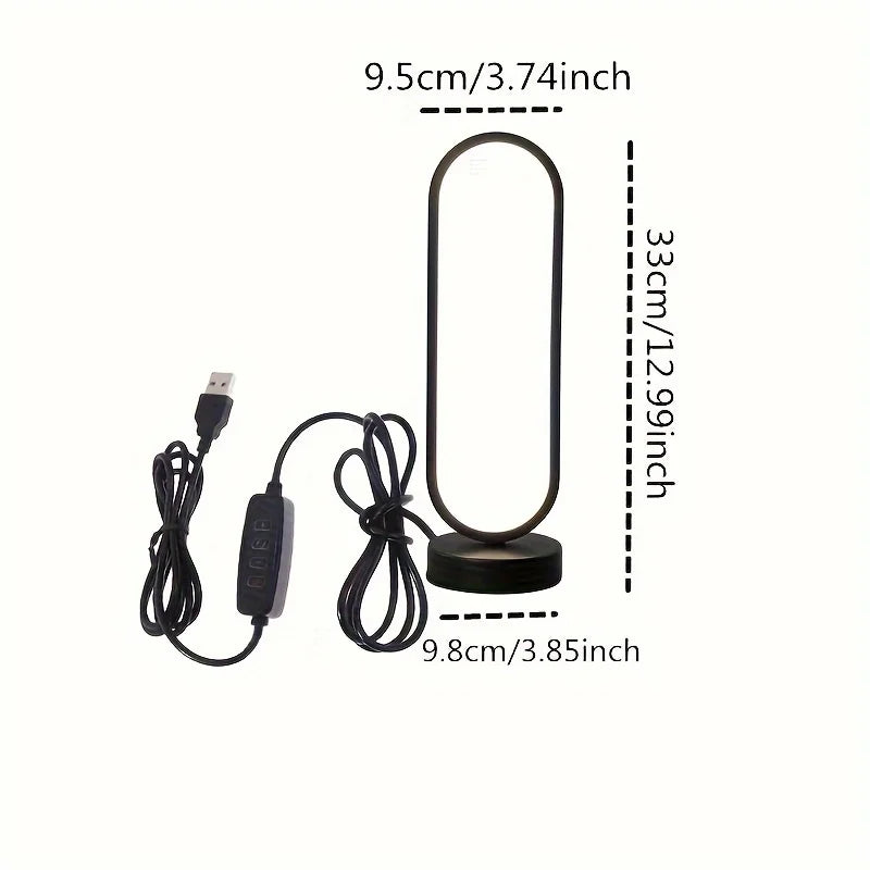 Three Colour Dimming Desk Lamp Dimmable USB decorative lighting detail