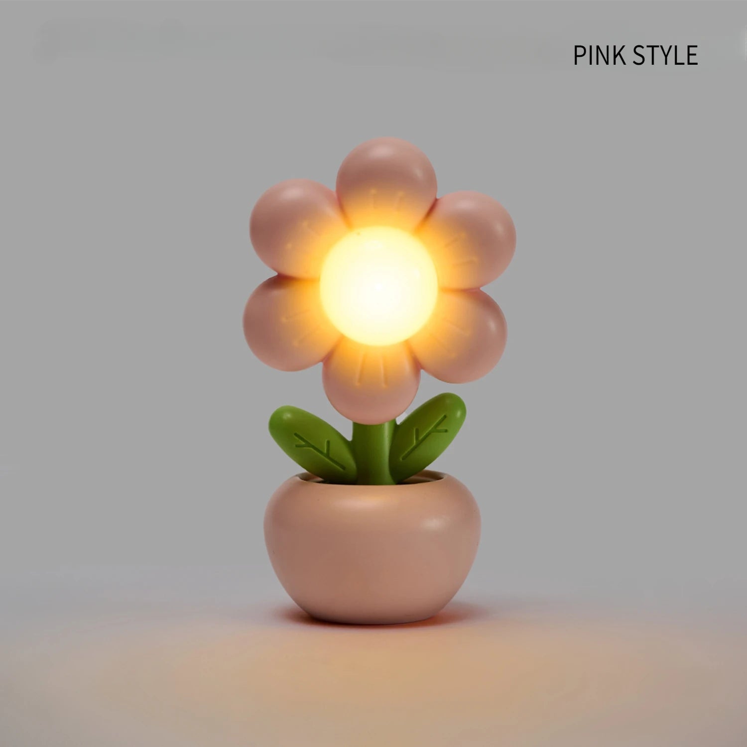 Mini Floral Potted Bedside Table Lamp variant product view