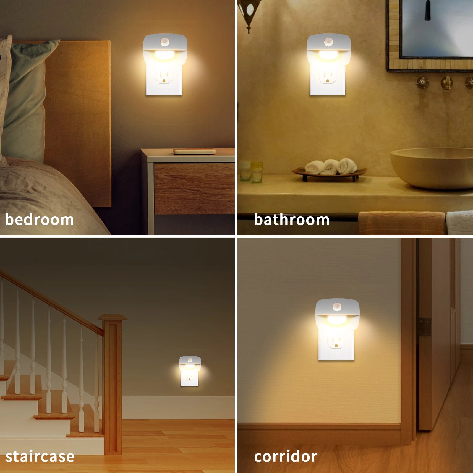 GlideMotion Plug-In Motion Sensor Night Light