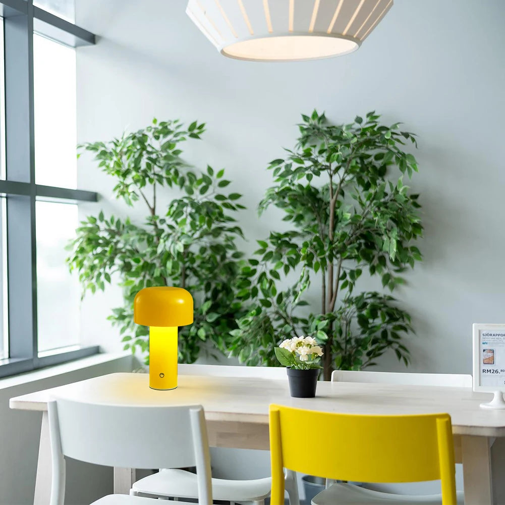 Portable Stylish Mushroom Lamp – USB Rechargeable & Touch Control