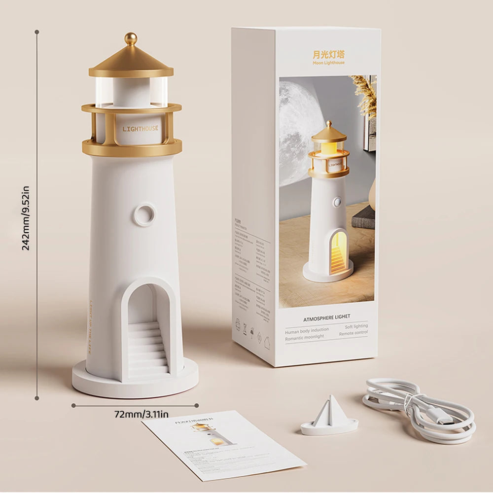 Lighthouse Moon Projection Nightlight