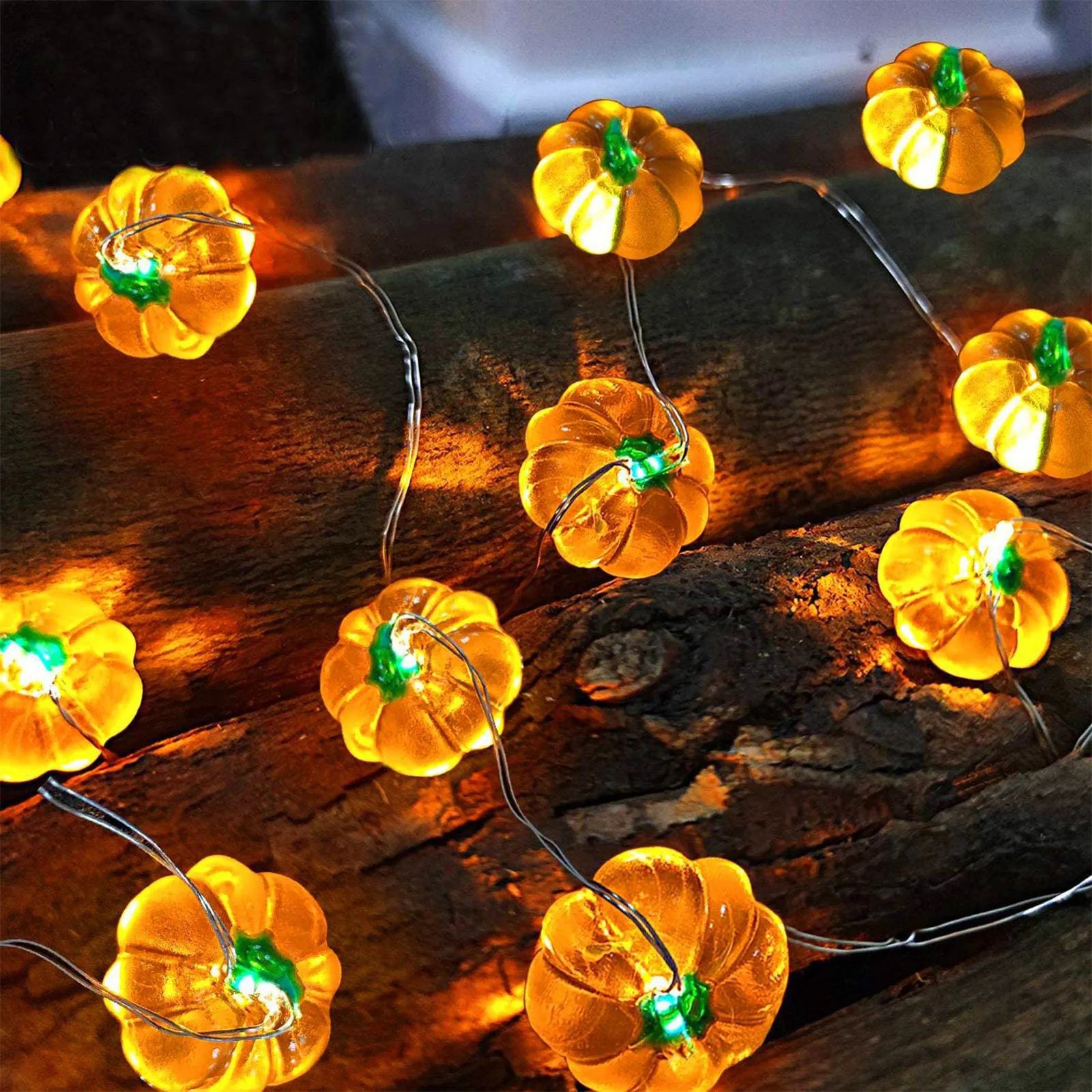 Halloween Eyeball Horror LED String Lights – USB Powered Spooky Décor
