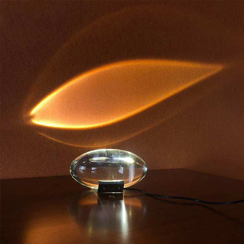 Crystal Projector Night Light USB design detail view