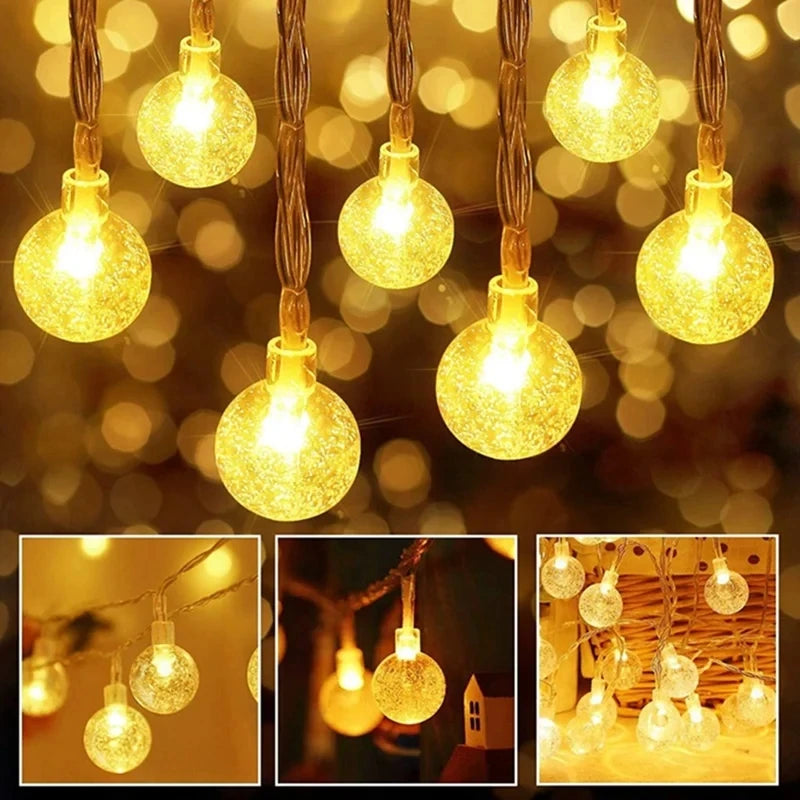Star Crystal String Lights Battery alternate product view