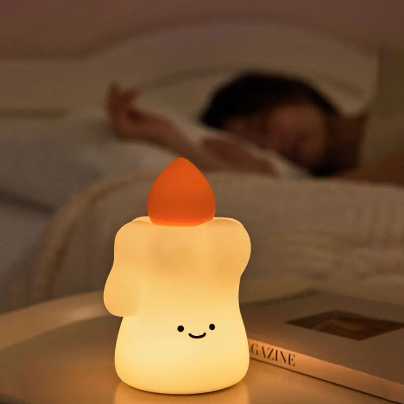 GlowCandle Silicone Night Light