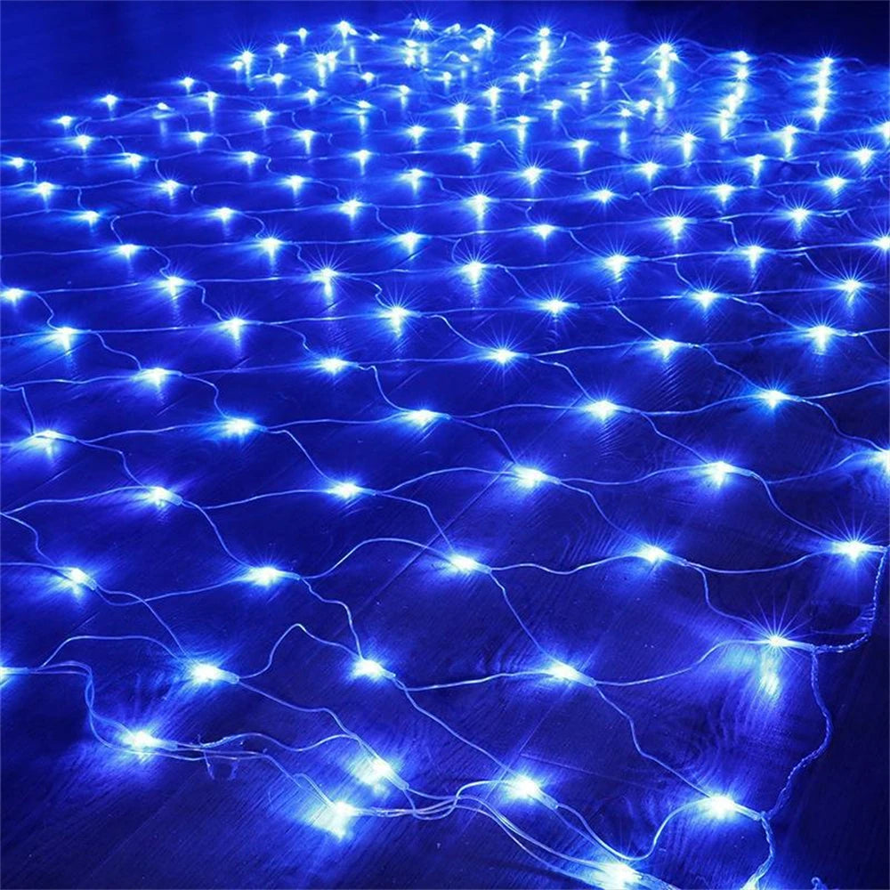 LED Net Mesh Fairy Curtain Light – Outdoor Waterproof Garland