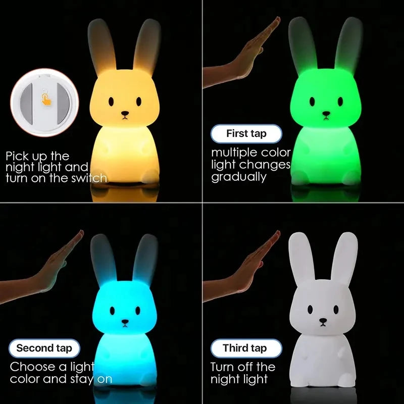 BunnyGlow Silicone Night Light