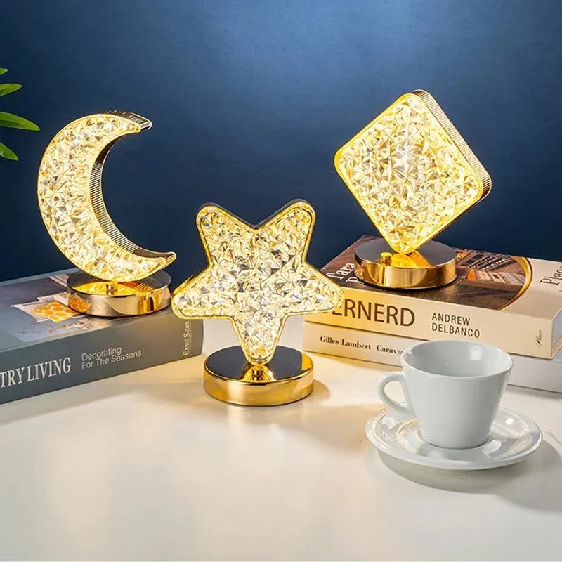 Rechargeable Glowing Crystal USB Nightlight