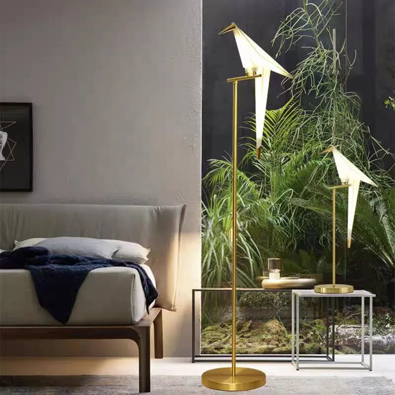 Aves Perch LED Floor, Table, Wall Lamp