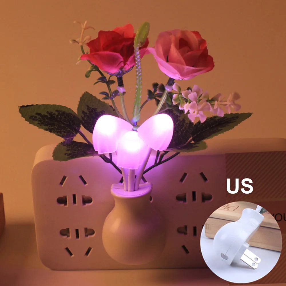 Mushroom Flower Bouquet Plug-In Nightlight
