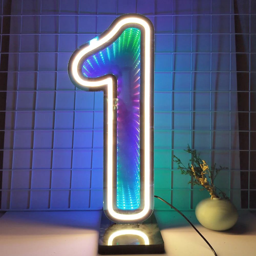 InfinityGlow RGB Number Light