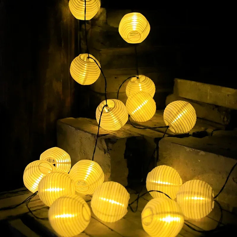 Lantern String Lights Solar Battery alternate product view