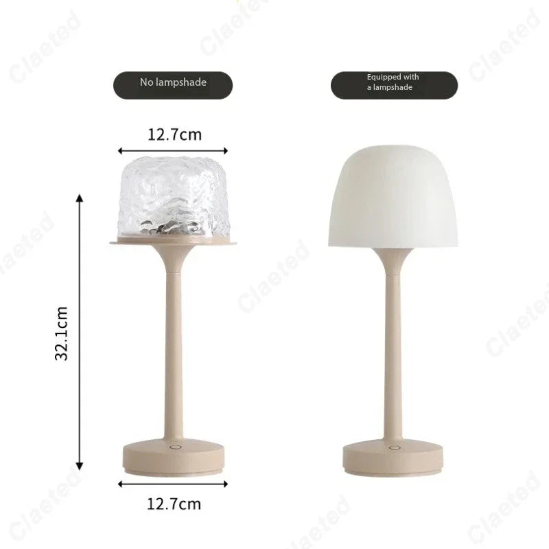 Footed Water Ripple Desk Lamp decorative lighting detail