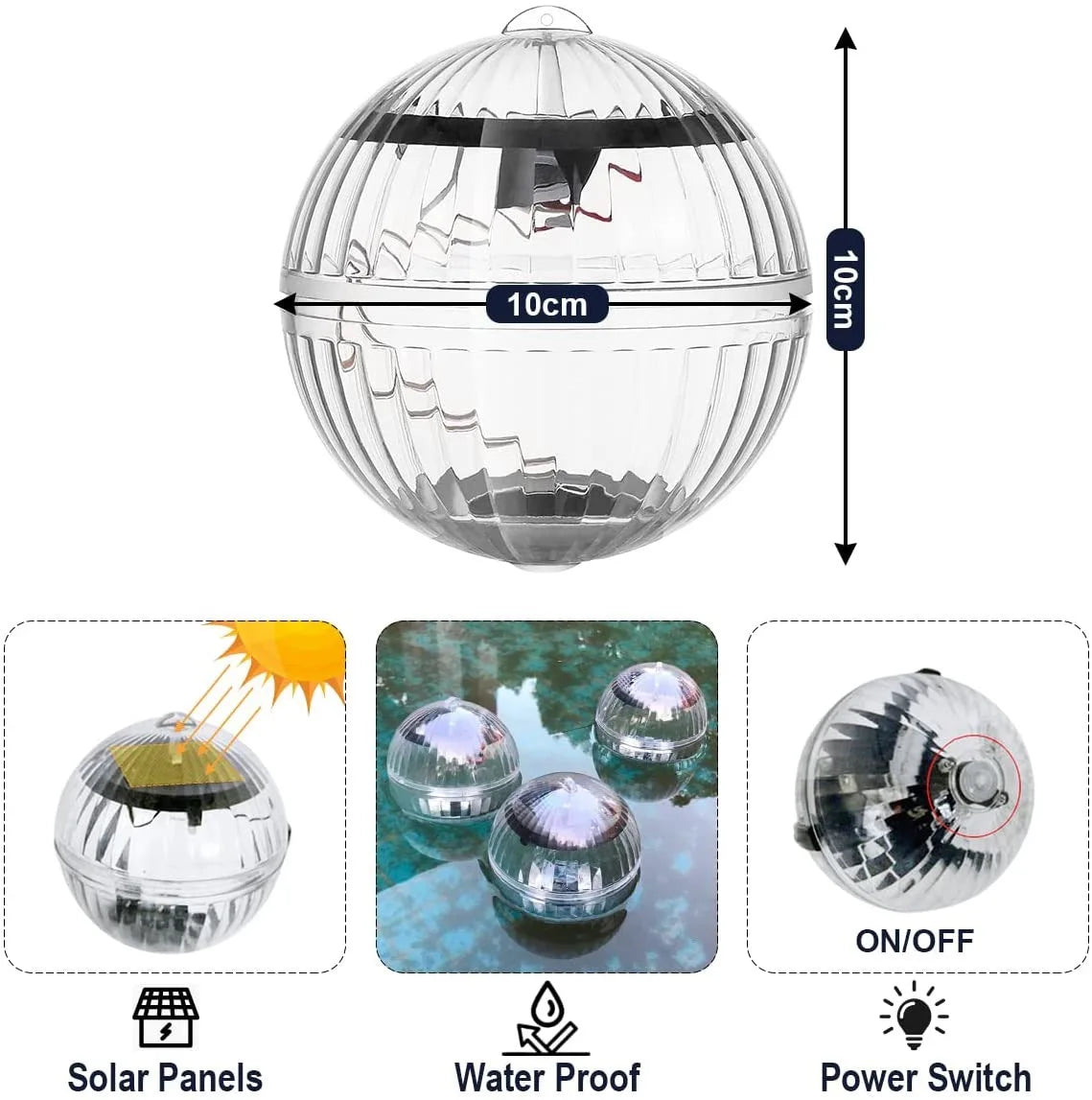 LumiFloat Solar Pool Light