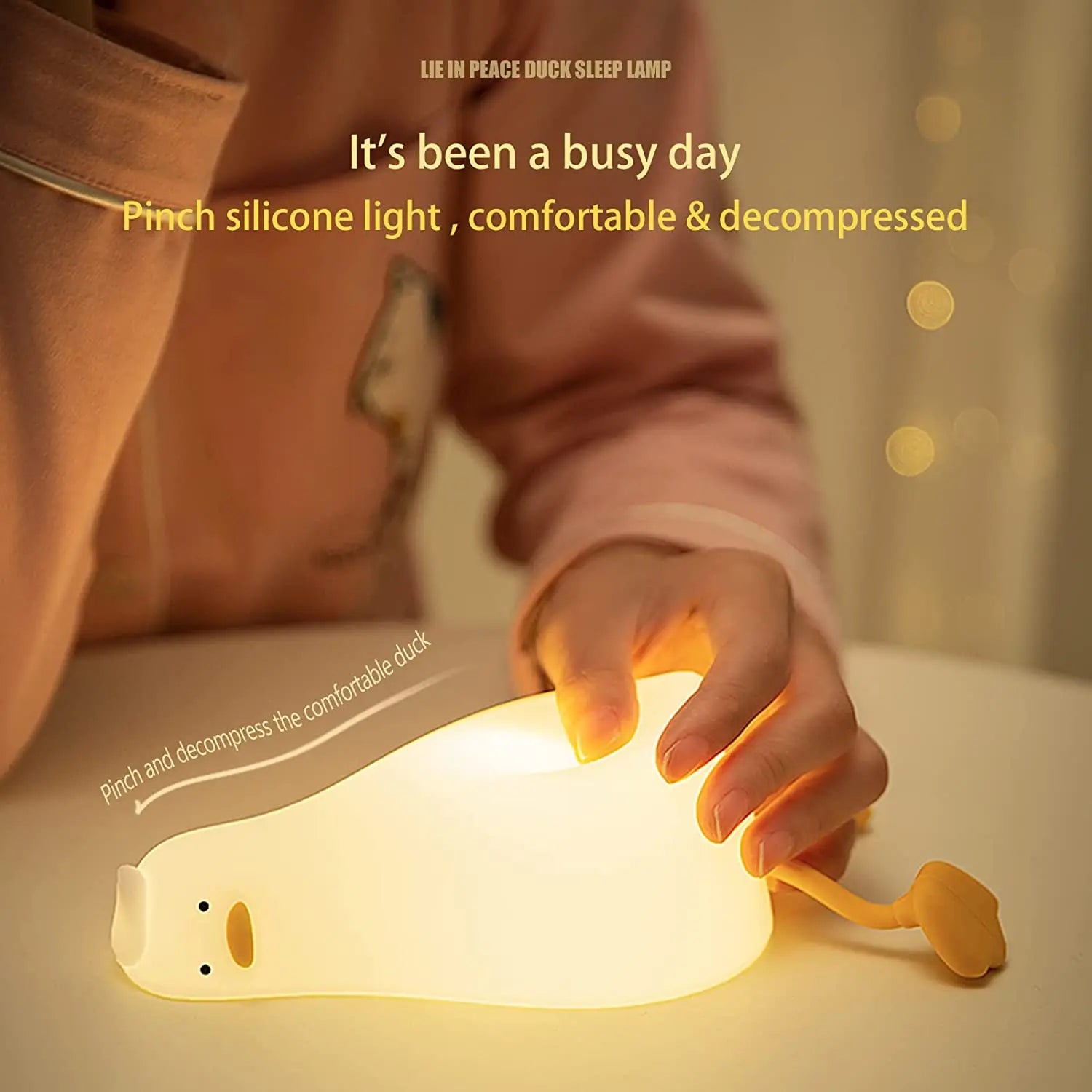 Cozy Duck Silicone Night Light