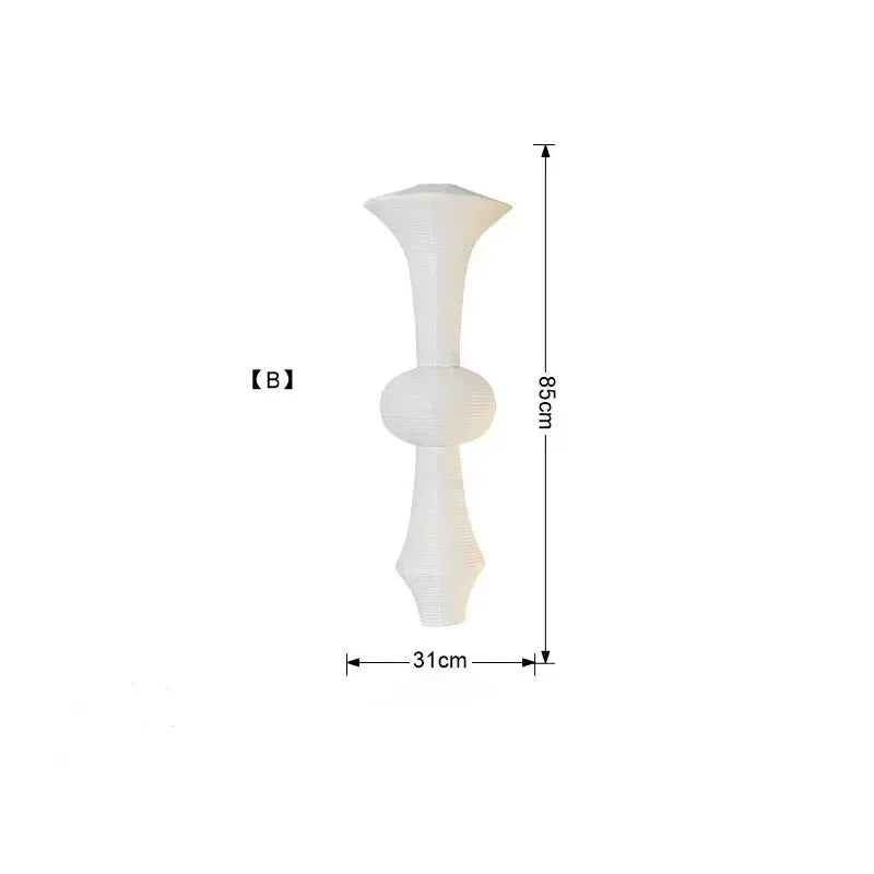 Noguchi Pendant Janpanese Ceiling Light shown as soft ambient home lighting