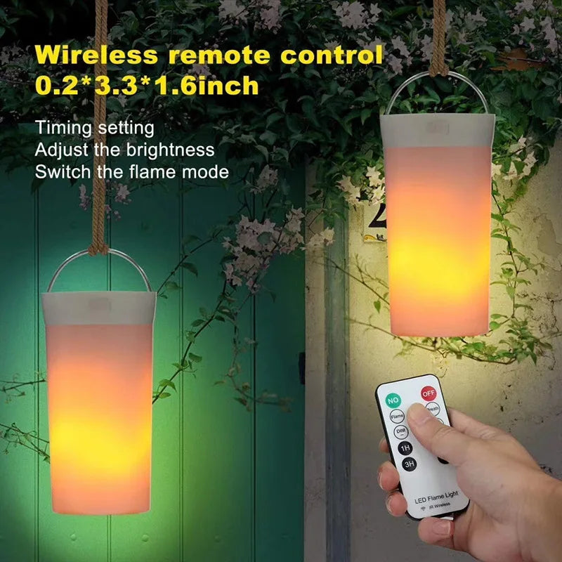 Flame Effect Flickering LED Candle Light USB Remote Control alternate product view