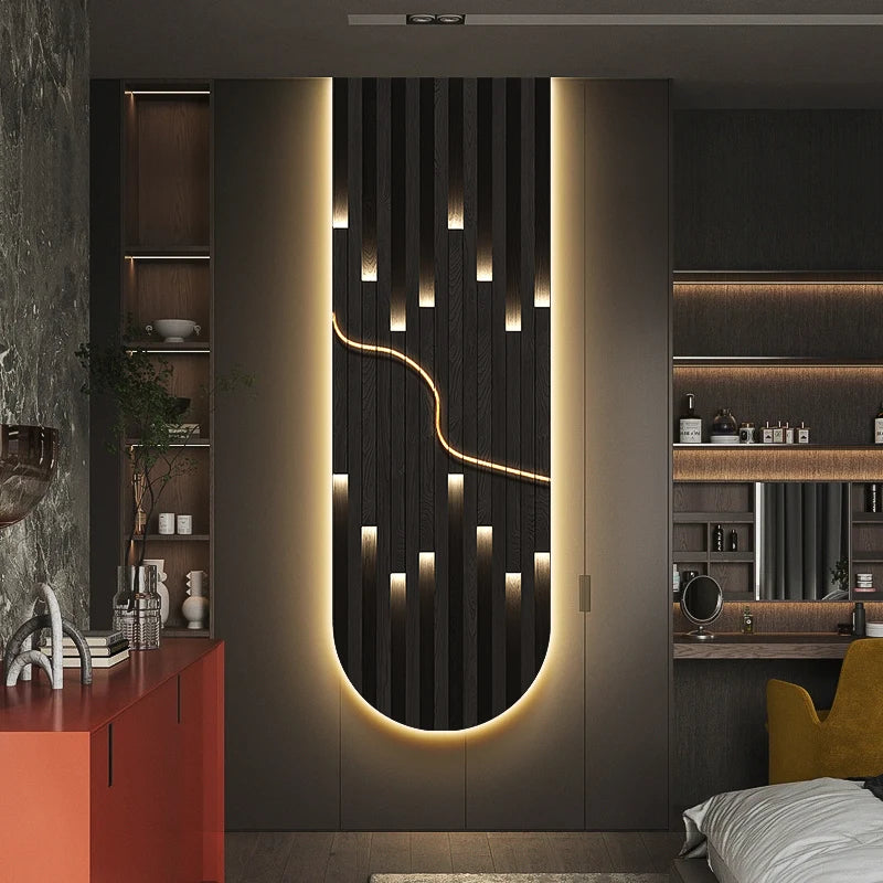 Abstract Mural Luxury Wall Light Dimmable close-up product view