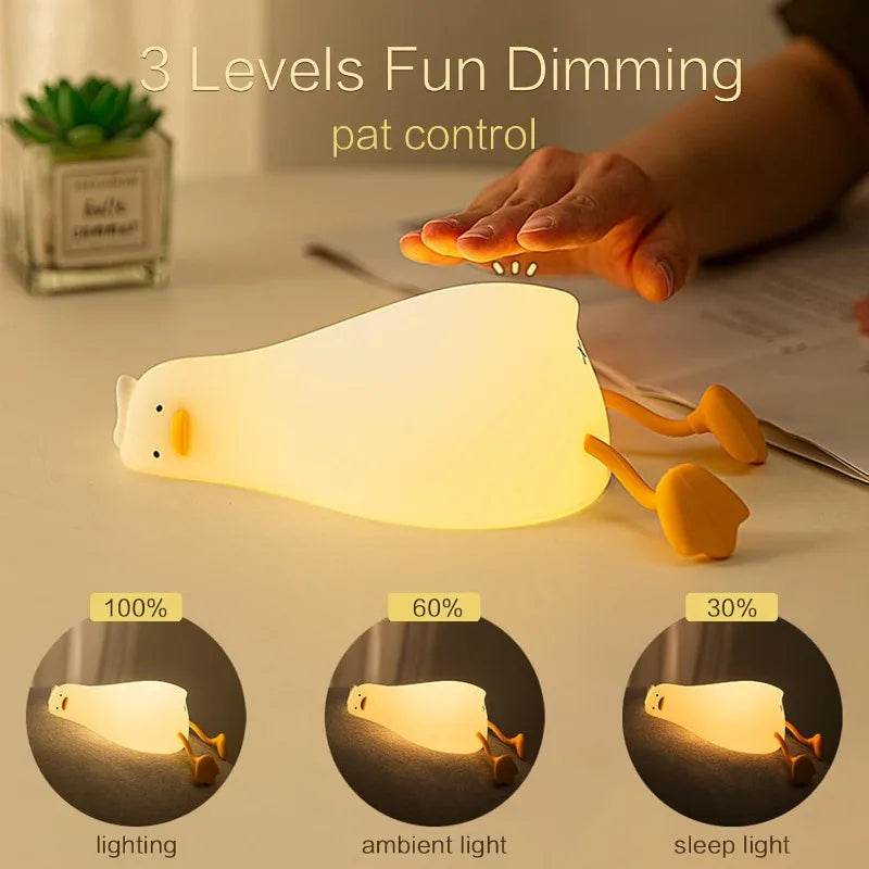 Cozy Duck Silicone Night Light